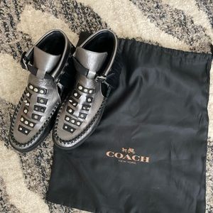 😍 NEW Coach Roccasin Rare Gunmetal bootie